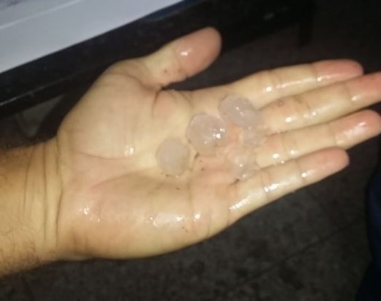Cidades do Espírito Santo registram chuva de granizo
