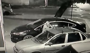 Câmera flagra ladrão arrombando carro no centro de Colatina