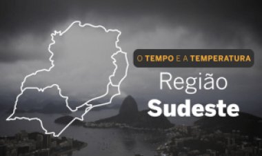 Quarta-feira com chuva em quase toda região Sudeste