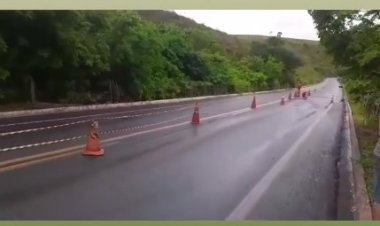 Erosão na ES 381 que liga São Mateus a Nova Venécia requer atenção dos condutores