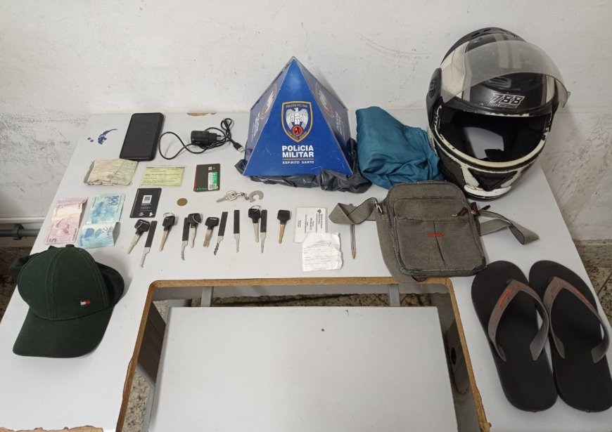 PM prende suspeito de praticar furto de motocicleta em Colatina
