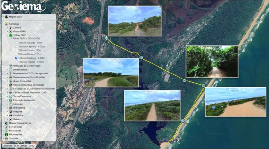 Iema disponibiliza trilhas virtuais de Parques Estaduais no GEOIEMA