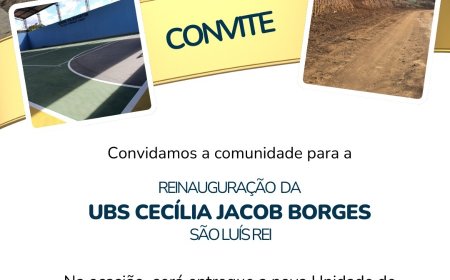 Ação em São Luís Rei marca reinauguração de unidade de saúde, reforma de quadra, reabertura de estradas e limpeza