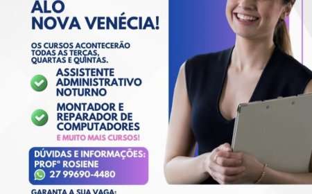 Prefeitura e Qualificar ES abrem inscrições para cursos gratuitos em Nova Venécia