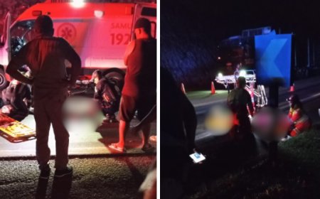 Acidente entre carro e moto deixa um morto e um ferido na BR 101 em Pedro Canário