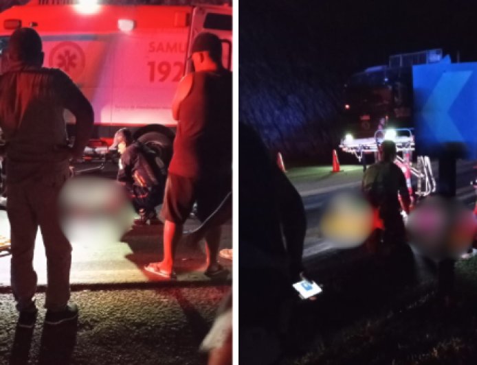 Acidente entre carro e moto deixa um morto e um ferido na BR 101 em Pedro Canário